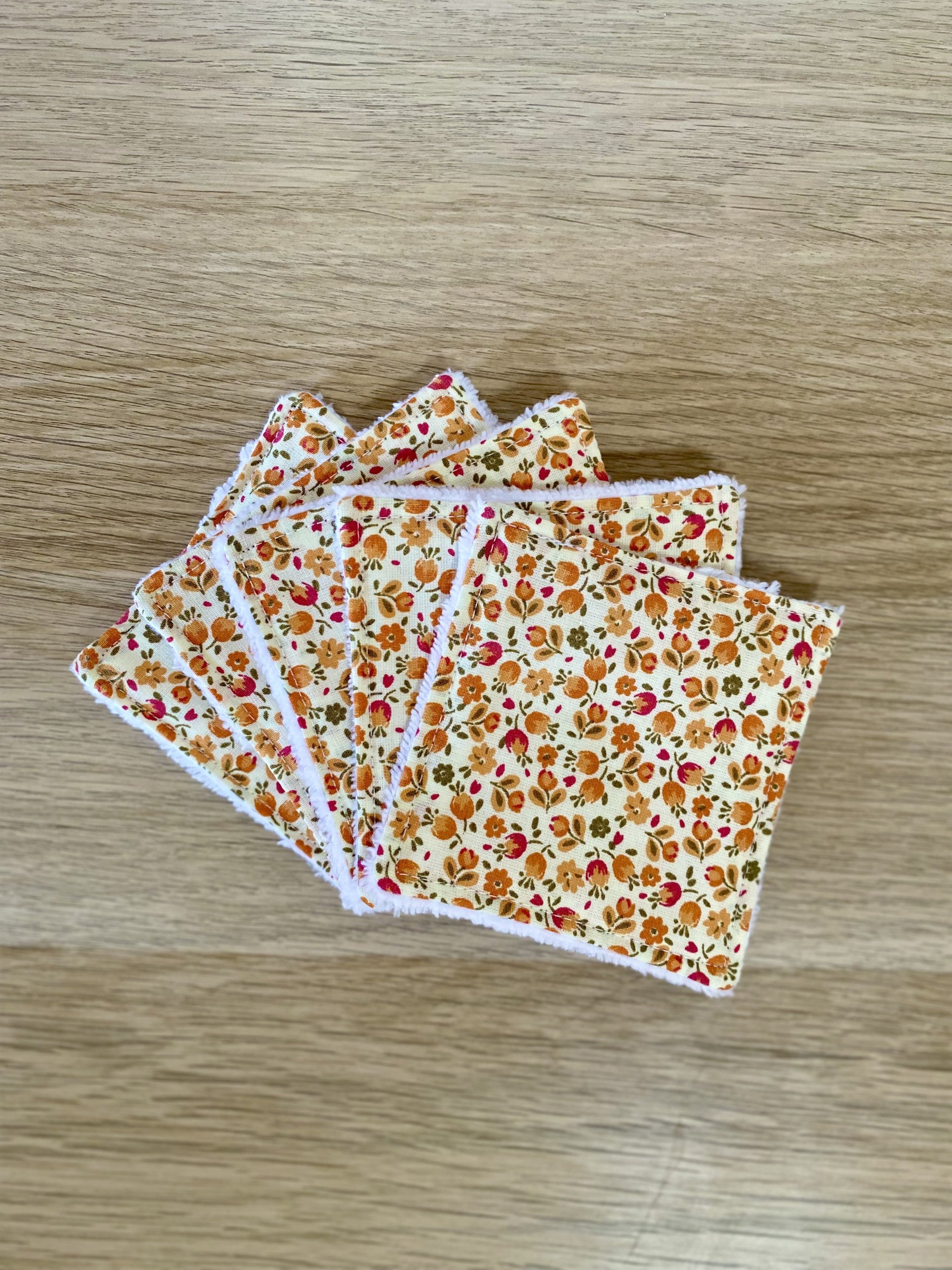 Lot de 5 Cotons Lavables Double face