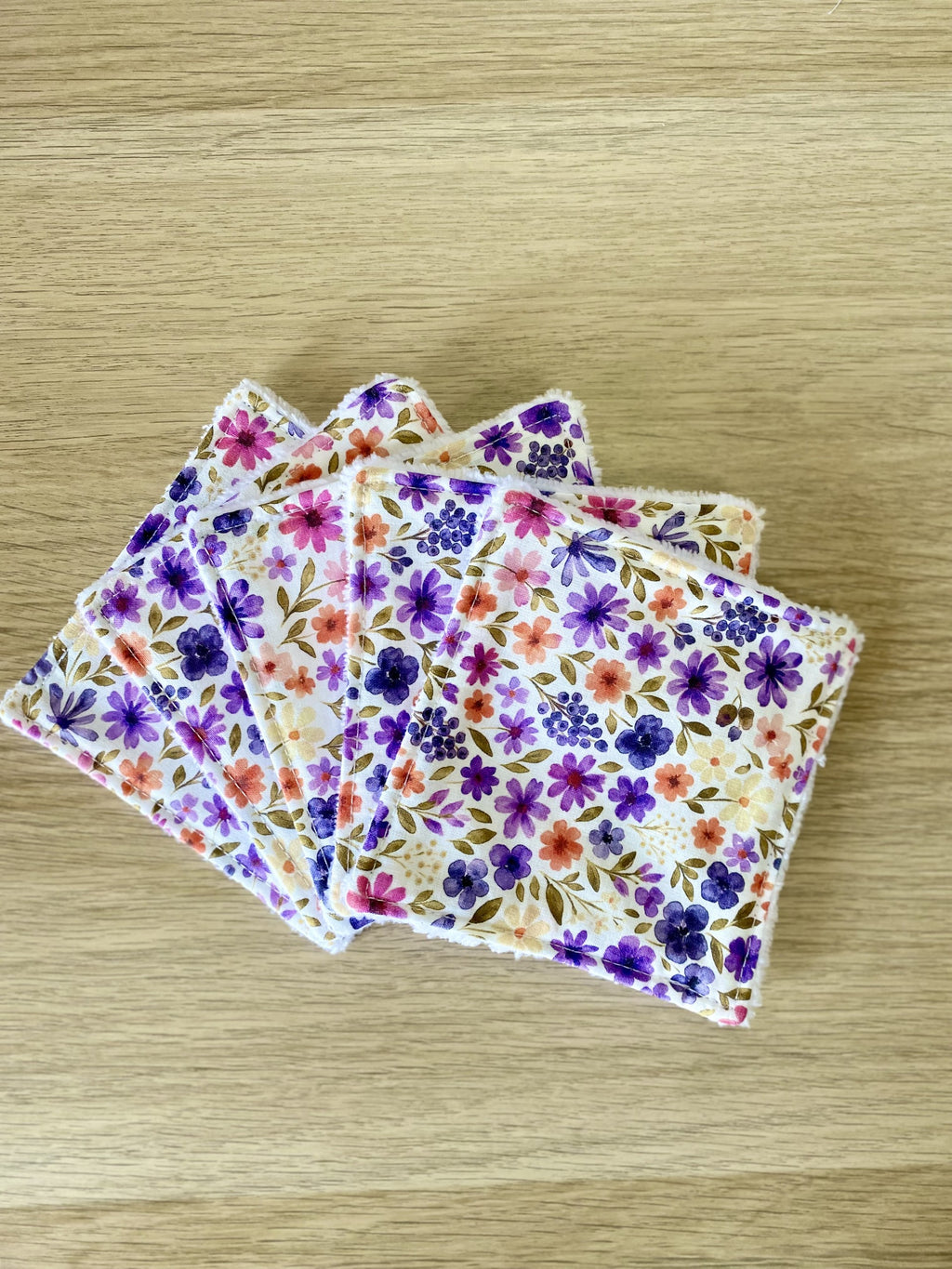 Lot de 5 Cotons Lavables Double face
